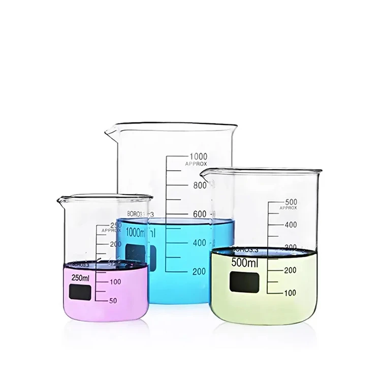 5ml-10000ml Low Form Graduated Borosilicate Glass Beaker With Sprout
